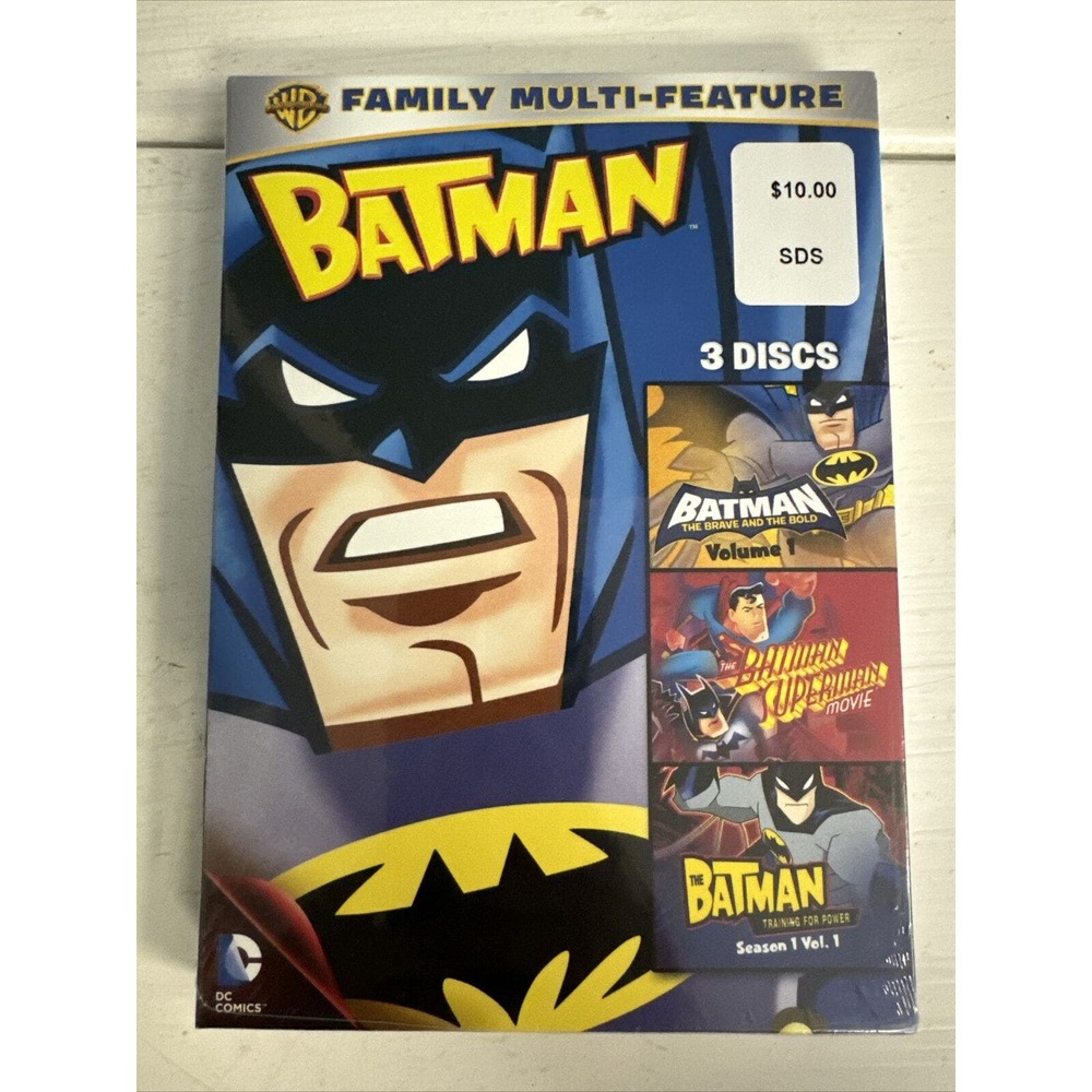 Batman Multi Feature DVD NEW/SEALED Brave & Bold,‎ Superman, Training For Power